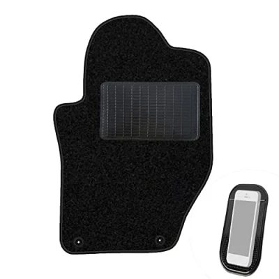 Abbildung von moto MOLTICO Fahrer Fußmatte Auto Velours Fahrerseite Autoteppiche Schwarz Fahrermatte 1 teilig passend für Peugeot 308 CC 2009 2013