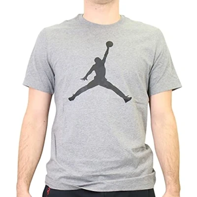 Abbildung von Jordan Jumpman CREW Tshirt print, Herren, Größe: XL, Carbon heather/black
