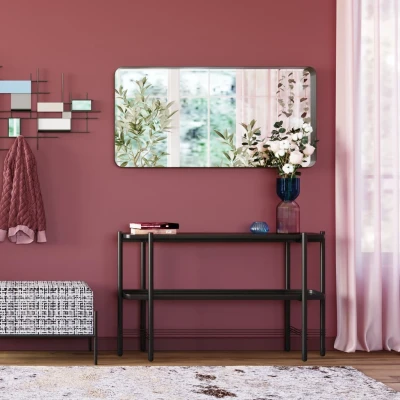 Abbildung von Kare Design Spiegel Bella Schwarz, Wandspiegel, Wandspiegel für Wohnzimmer, Schlafzimmer, Flur, Ganzkörperspiegel, Ankleidespiegel, Dekospiegel, 180x60x3 cm (H/B/T)