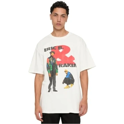 Abbildung von Mister Tee Männlich Ohne Kragen T Shirt, Cremefarben, L