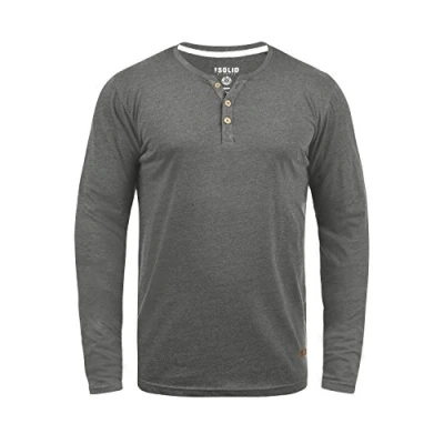 Abbildung von Solid Sdvolko Langarmshirt, Herren, Größe: XL, Grey melange