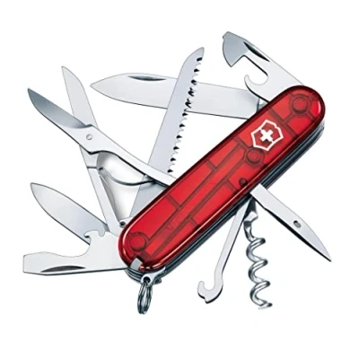 Abbildung von Victorinox Schweizer Taschenmesser Huntsman, Multitool, Swiss Army Knife, 15 Funktionen, Klinge, Korkenzieher, Dosenöffner