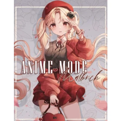 Abbildung von Anime Malbuch für Mädchen: Mode Design Veranstaltung Ausmalbilder Mit 30 Malseiten Premium Qualität, Make up Gesichter, Rasterbilder ... Ideal als Geschenkidee ( Malbuch)