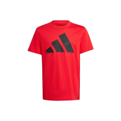 Abbildung von adidas Unisex Kinder Essentials Big Logo T Shirt, Pure Ruby/Black, 7 8 Years