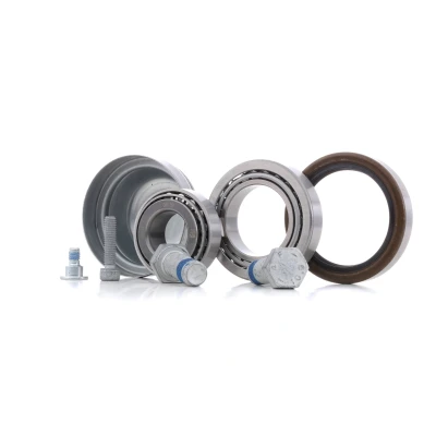 Abbildung von FEBI BILSTEIN 02071 Radlagersatz Vorderachse links, rechts mit Schraube, Wellendichtring 45 Kegelrollenlager