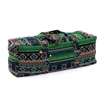 Abbildung von bodhi Yogatasche Yoga Kit Bag, ETHNO Collection, schwarz weiß grün gemustert