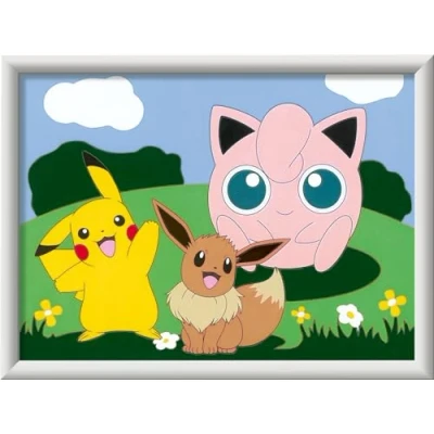 Abbildung von Ravensburger Malen nach Zahlen Pokémon Abenteuer, Made in Europe, FSC® schützt Wald weltweit