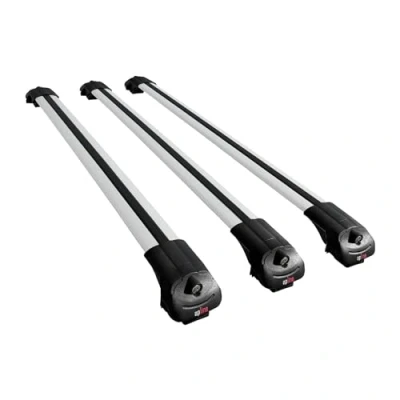 Abbildung von acpar Kompatibel mit Ford Transit Tourneo Custom 2012 2022 Relingträger ACE 1 Dachträger 3 Bars Gepackträger GRAU