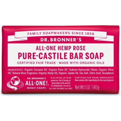 Abbildung von Dr. Bronner&#039;s Seife Rose Pure Castile Bar Soap