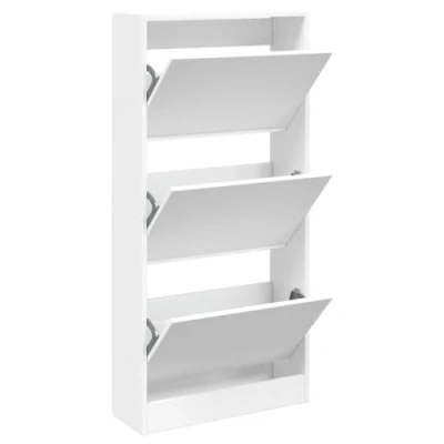 Abbildung von vidaXL Schuhschrank Weiß 60x21x125,5 cm Holzwerkstoff