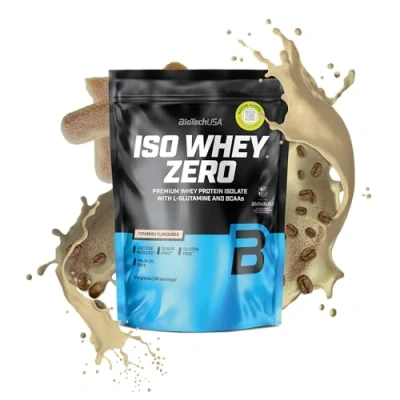 Abbildung von BioTechUSA Iso Whey Zero Premium Protein Isolate Grass Fed Enzyme Free Sugar and Gluten free, 454g, Tiramisu