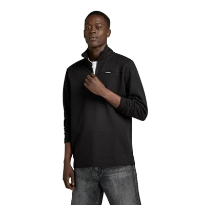 Abbildung von G STAR RAW Herren Half Zip Tweeter, Schwarz (dk black D23909 D136 6484), XXL