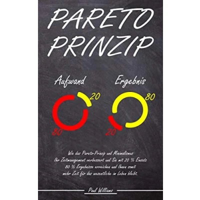 Abbildung von Pareto Prinzip: Wie das Prinzip und Minimalismus Ihr Zeitmanagement verbessert Sie mit 20% Einsatz 80% Ergebnisse erreichen Ihnen somit mehr Zeit für wesentliche im Leben bleibt.