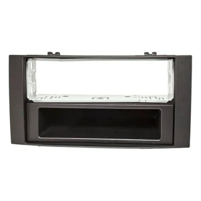Abbildung von tomzz Audio 2457 048 Radioblende Metallschacht kompatibel mit VW Touareg (Typ 7L) Multivan T5 schwarz