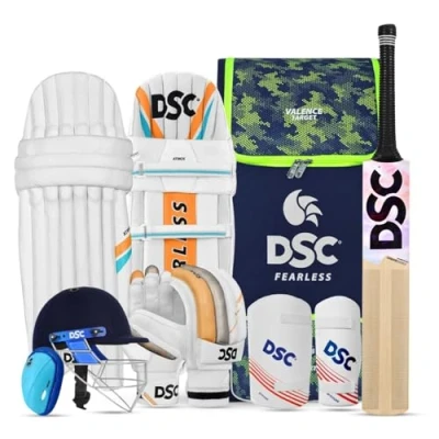 Abbildung von DSC 1500154 Premium Komplettset mit Helm Cricket Set Rechtshänder