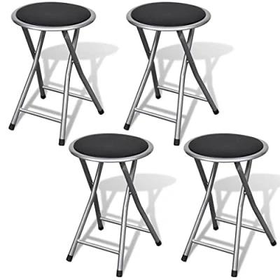 Abbildung von vidaXL Hocker Klappbare Barhocker 4 Stk. Kunstleder (4 St)