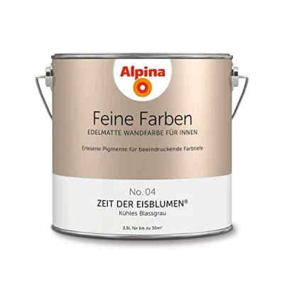 Abbildung von *Alpina* Wand und Deckenfarbe Feine Farben 2,5 Liter No. 04 Zeit der Eisblumen