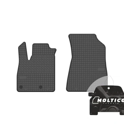 Abbildung von moto MOLTICO Vorne Gummimatten Auto, 2 teiliges Set, Allwetter Gummi Fußmatten mit Rand, Antirutsch &amp; Wasserfest Autoteppiche passend für Renault Austral (2022 )