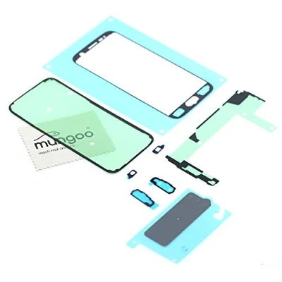 Abbildung von Klebefilm Set für Samsung Original Galaxy S7 (G930F) Dichtung Kleber Adhesive mit mungoo Displayputztuch