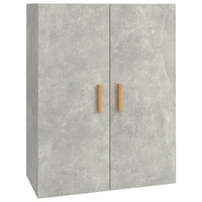 Abbildung von vidaXL Hängeschrank Betongrau 69,5x34x90 cm, Schrank, Aufbewahrungsschrank, Wohnzimmerschrank, Lagerschrank, Beistellschrank, Schwebeschrank
