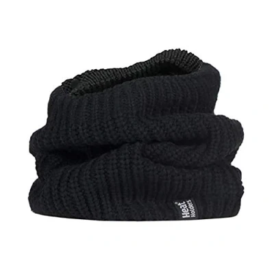 Abbildung von HEAT HOLDERS Herren Winter Warm Fleece Strick Groß Nacken Halswärmer (One Size, Black (Larvic))