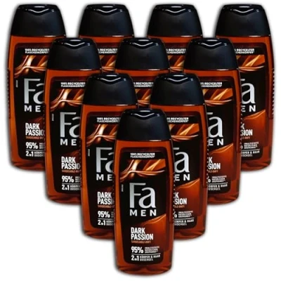 Abbildung von 10 er Pack Fa Men 2in1 Körper &amp; Haar Duschgel Dark Passion Shower Gel x 250ml