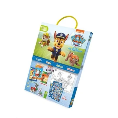 Abbildung von Paw Patrol Spaß Set: Set mit Malbuch, Bastelbuch, Rätselbuch und Stickern