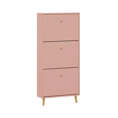 Abbildung von Schildmeyer Bjarne Schuhschrank 160172, apricot, 59,8 x 19,5 131 cm, platzsparend durch geringe Tiefe