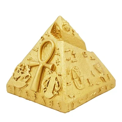 Abbildung von Kocris Casa Ägypten Pyramide Pharao Fischbecken Terrarium Pyramid Pharaoh Deko Aquarium Décor Klein Dekoration Zubehör Figur Statue Sammlerstücke Skulptur Geschenk Dekor Tischdeko (Pyramid Pharaoh)