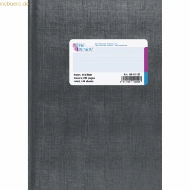 Abbildung von König &amp; Ebhardt 8615123 Geschäftsbuch (A5, liniert, 80g/m², 144 Blatt, Fadenheftung)