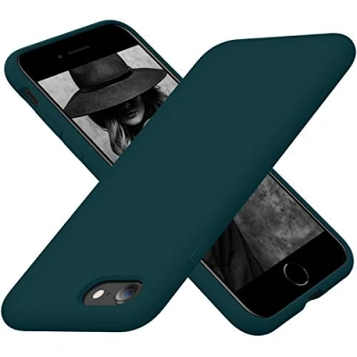Abbildung von Cordking Designed for iPhone SE Case 2022/2020, 7 8 Case, Silicone Ultra Slim Shockproof Phone with [Soft Microfiber Lining], 4.7 inch,Teal