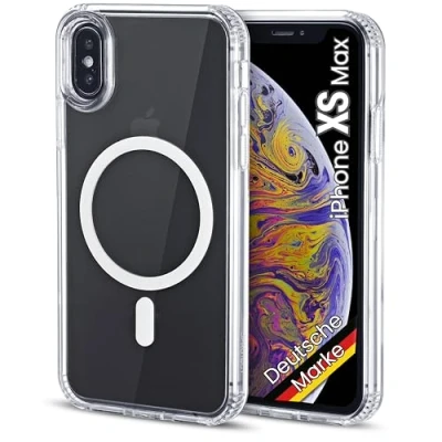 Abbildung von JProtect Magnetische Handyhülle für iPhone XS Max Magsafe Hülle/Stoßfeste Hülle MagSafe/Case Apple Magnet/Handy Magnetisch