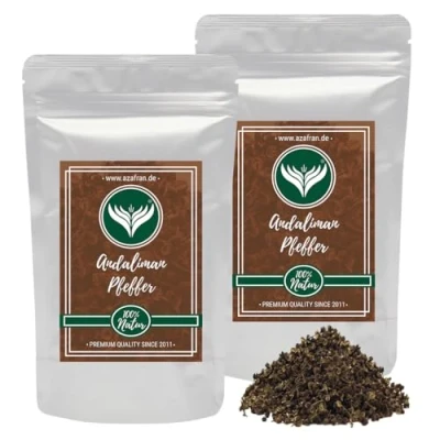 Abbildung von Azafran BIO Andalimanpfeffer, Indonesischer Zitronenpfeffer, wilder Andaliman Pfeffer aus Sumatra 250g