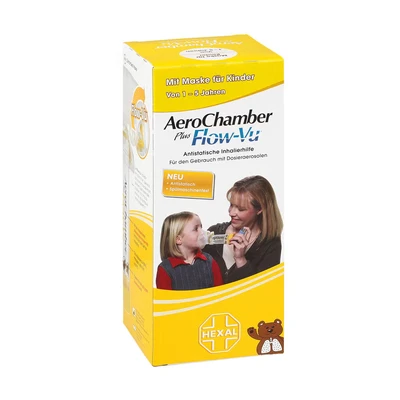 Abbildung von Aerochamber Hexal mit Maske für Kinder 1 St