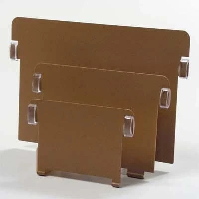 Abbildung von HAN Metall Stützplatte DIN A5 quer für Holz Karteikästen und Karteitröge, braun, 5