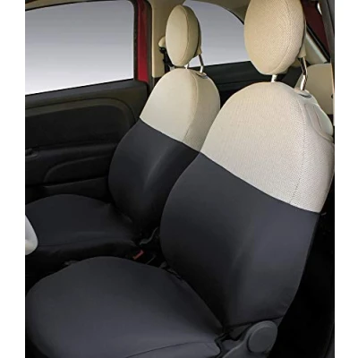 Abbildung von CORA 000129378 Komplett Sitzbezüge, für FIAT 500 ab Baujahr 2007, Ron Creme