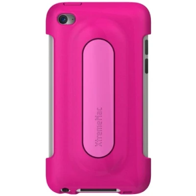 Abbildung von XtremeMac IPT SS5 33 SnapStand Bubble Gum Schutzhülle für Apple iPod Touch 4/5G mit Stand Funktion pink