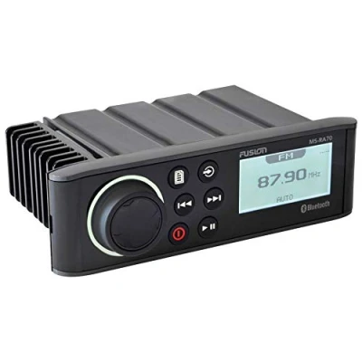 Abbildung von Fusion MS RA70 Radio mit 4 x 50 W AM/FM/Bluetooth 2 Zonen USB drahtlose Steuerung für Link App.