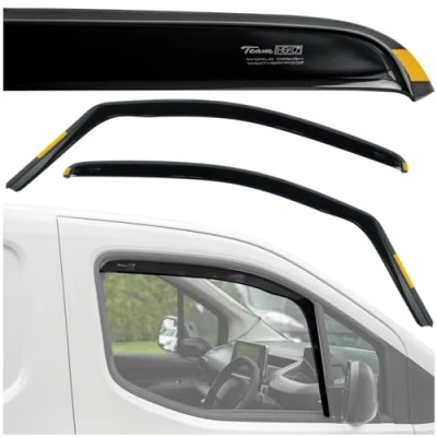 Abbildung von HEKO Kompatibel mit Volkswagen VW Caddy 2004 2020 Seitenscheiben Windabweiser; Vorne; 2 Stk.; Regenabweiser, Windabweiser, Getönt, Stromlinienförmig; Einfache Montage; Schutz vor Wind und Regen