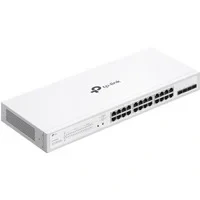 Abbildung von TP Link Festa FS328GP 28 Port Gigabit Switch, 24x 802.3af/at PoE+ Ports, 4x SFP Steckplätze, 250W Gesamt PoE Budget, bis zu 30W Leistung pro Port, Kostenlose Cloud Verwaltung