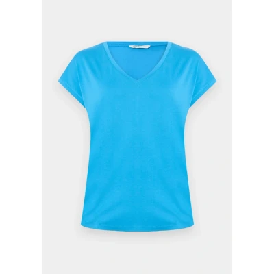 Abbildung von TOM Tailor Denim Fluent V NECK Tshirt basic, Damen, Größe: Large, Florida blue