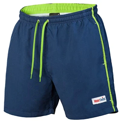Abbildung von Mount Swiss Badeshorts Männer Badehose DARIO mit seitlichen Taschen &amp; Gesäßtasche (1 St)