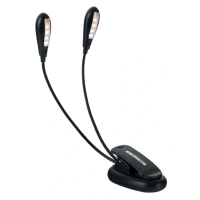Abbildung von Showlite Notenpult Bright Light 8 Plus Akku LED Notenpultleuchte, (Clip Leselampe, 2 tlg., Inkl. USB Kabel), zwei Farbtemperaturen wiederaufladbarer