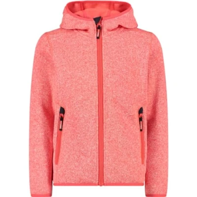 Abbildung von CMP Kid G Jacke mit fester Kapuze, Rotes Fluo Anthrazit, 116