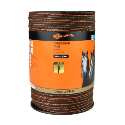 Abbildung von Weidezaunseil TurboStar Breitband 40mm terra, 200m, Gallagher