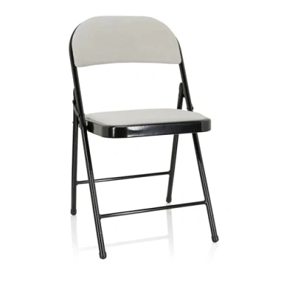 Abbildung von hjh OFFICE Klappstuhl TUDELA I Stoff, gepolstert, Faltstuhl Besucherstuhl Konferenzstuhl, Metall Gestell