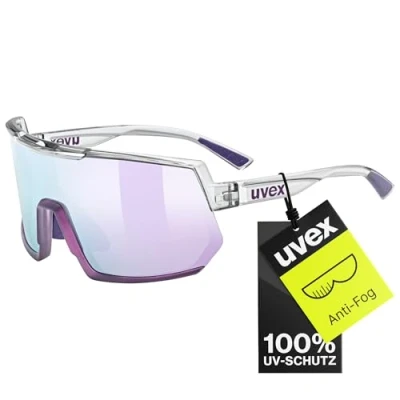 Abbildung von uvex Unisex Sportstyle 235 Sunglasses, Clear met Purple, one Size