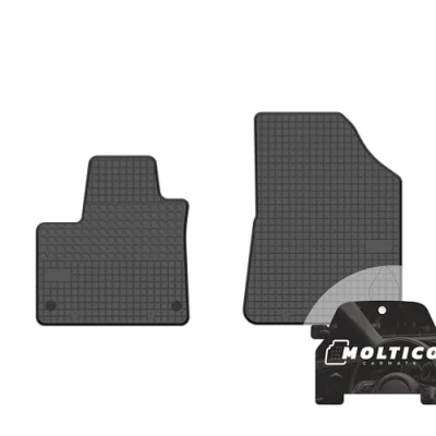 Abbildung von moto MOLTICO Vorne Gummi Automatten Gummimatten Passgenau Allwetter Fussmatten Auto passend für Mercedes Citan II/Renault Kangoo III ab 2021
