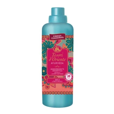 Abbildung von Tesori d&#039;Oriente Weichspülerkonzentrat Ayurveda, mit Noten von Amla und Patschuli, für bis zu 38 Wäschen, wertvollen Mikrokapseln weiche duftende 760 ml