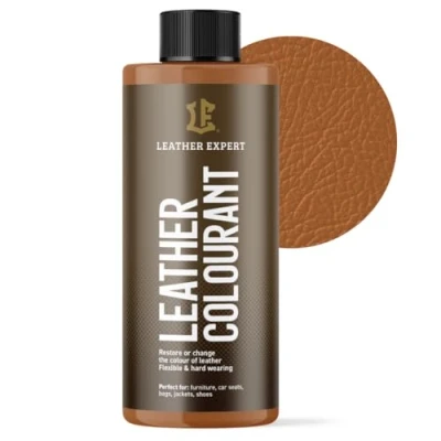 Abbildung von Sehr Deckend Wasser Lederfarbe Toffeebraun 500 ml Leather Paint für Natur und ÖkoLeder Dye Ohne Alkohol alle Lederaccessoires Reißt oder Blättert Nicht ab